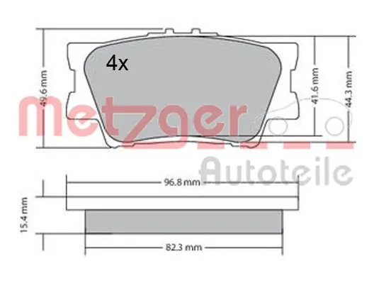 Brake Pad Set, disc brake